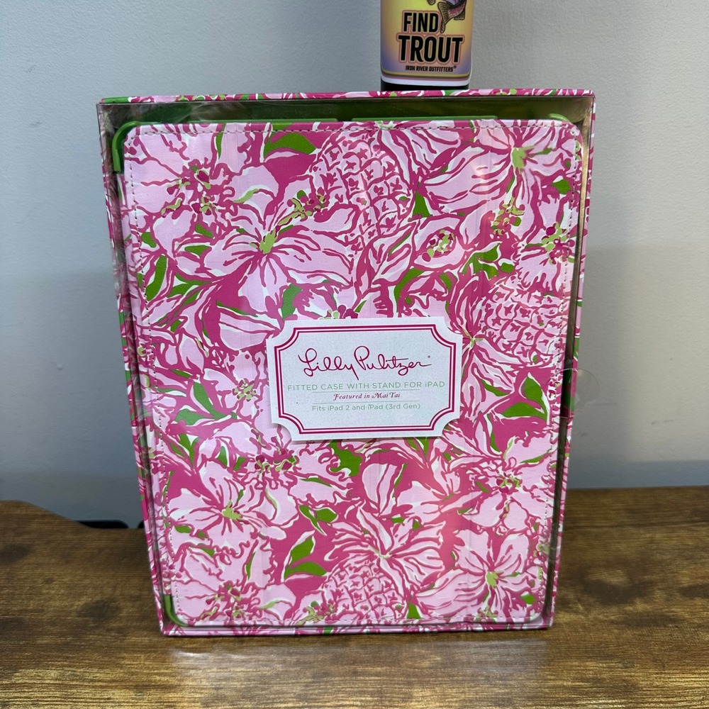 Lilly Pulitzer iPad 2 3rd Gen Case Stand Mai Tai Pink Green Floral 74149-366EM5